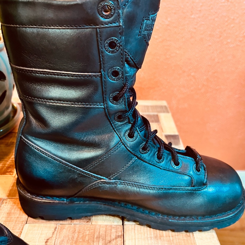 🏍️🚨 🔥 Harley-Davidson Matterhorn-Style Boots Men 7.5 / Women 9 Black Leather 🔥 🚨